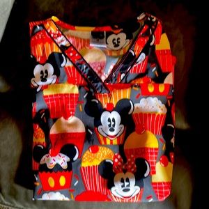 Disney Mickey Mouse Cupcake Scrub Top. Size M